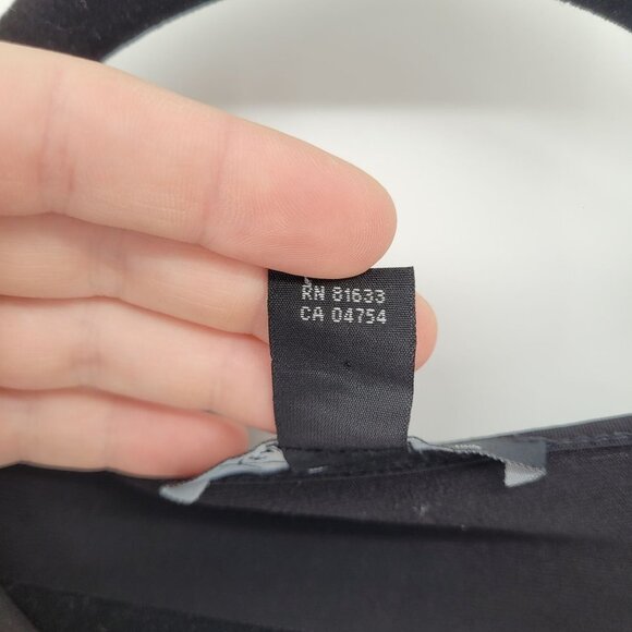 Kenneth Cole Womens large red black Color block blouse sleeveless ruched zip - Picture 5 of 9